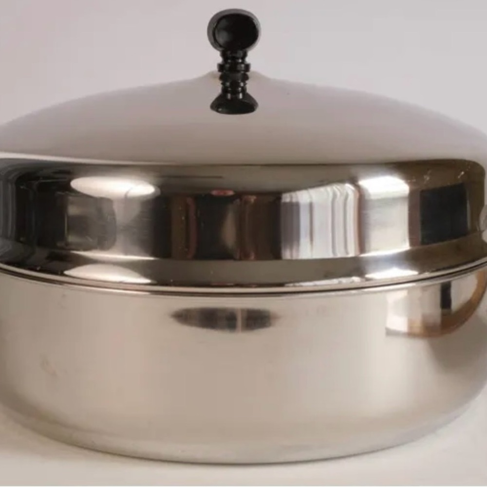 Farberware Stainless Steel Covered Casserole with Black Knob